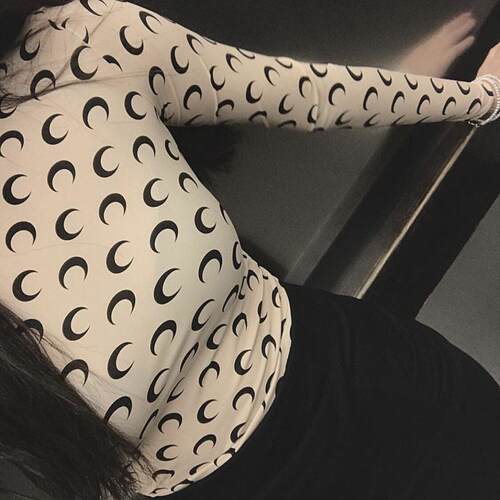 Feminine Clothes Sexy Top Women Long Sleeve Top Graphic Tee