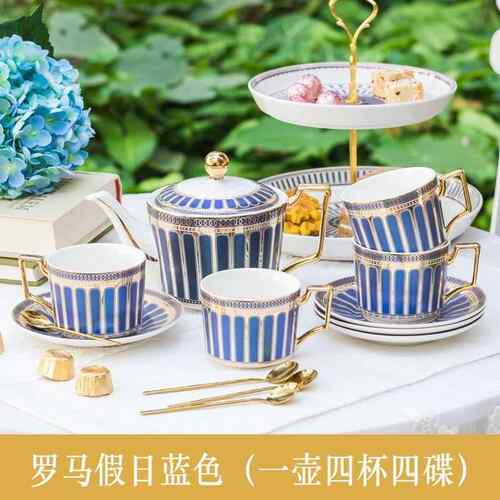 厂家欧式咖啡杯陶瓷家用下午茶套装英式茶杯茶壶骨瓷花茶杯碟