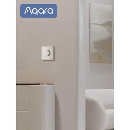 绿米Aqara智能旋钮开关H1无线版遥控开关家用感应墙壁面板灯控