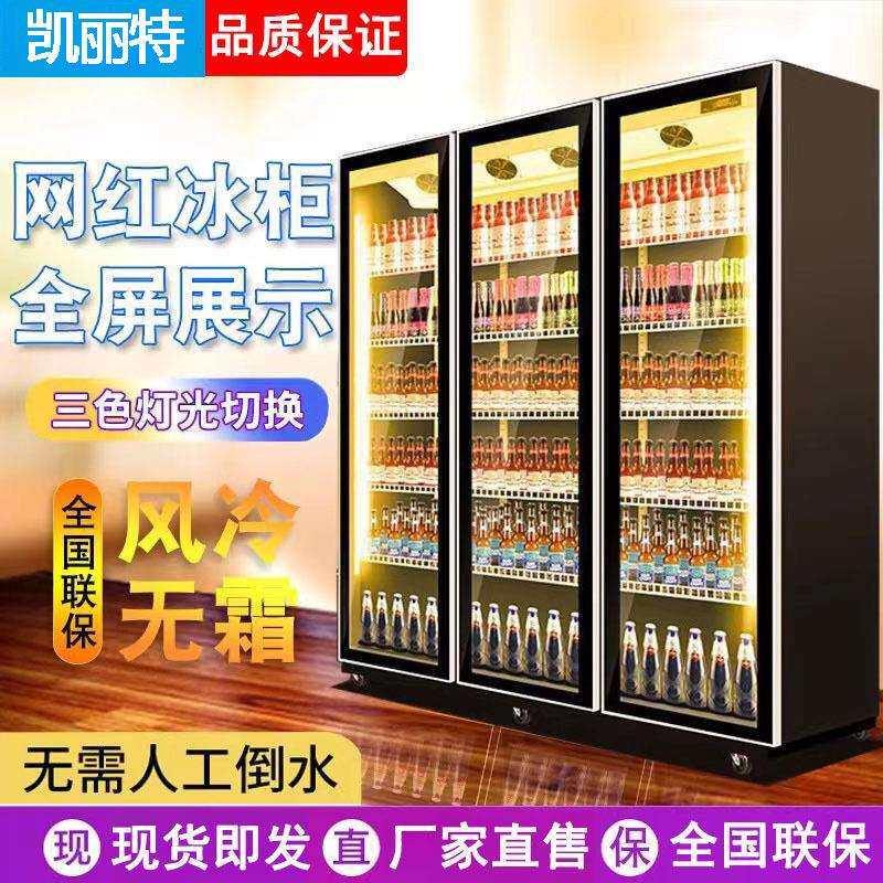 饮料酒水冷藏展示柜啤酒柜网红冰柜商用冷柜酒吧酒水保鲜展示冰柜