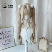水舞沙假发女萝莉lolita长卷抓夹夹可拆式 双马尾彷真全头套