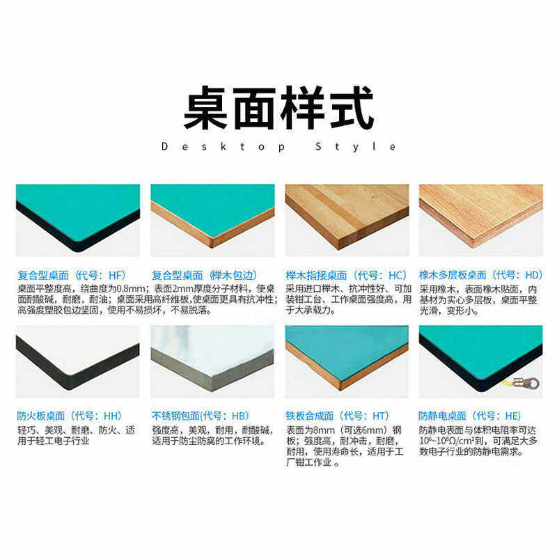 厂家批发不锈钢防静电工作台带柜子挂板打包台非标制作操作台定做图片