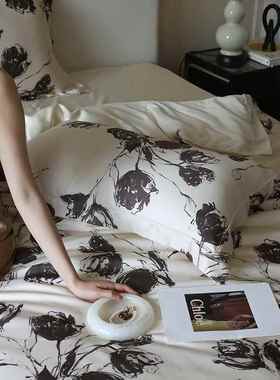 法式复古浪漫中古BDCM158760S赛尔天丝床莱上风件套冰丝凉感床四