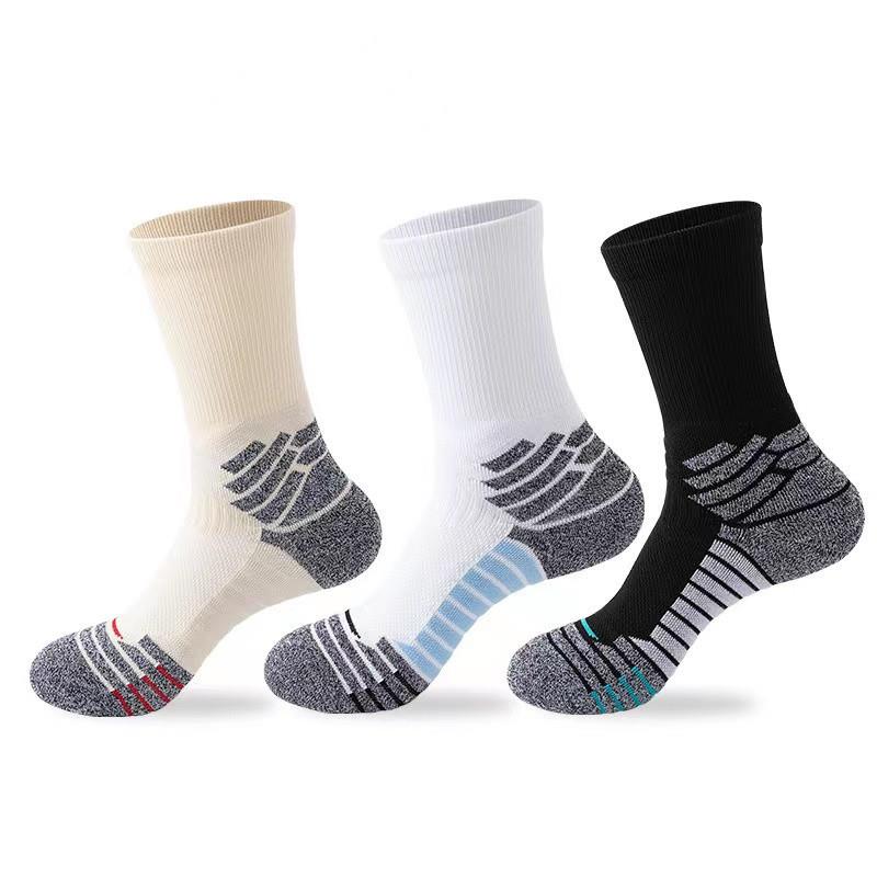 runing socks 男生毛巾底袜子长筒质量很好s sock户外定制