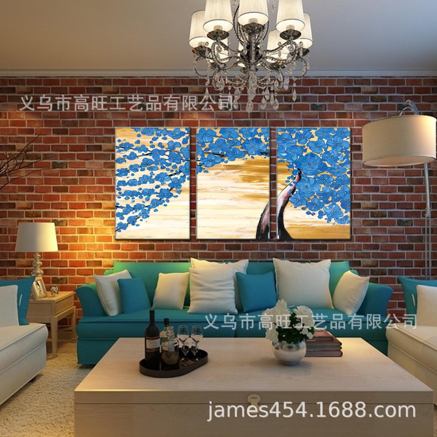 油画帆布画无框画拍卖油画工厂家直销装饰画oilpainting多拼套画