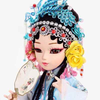 千寻有礼昆曲娃娃戏曲绢人创意人偶模型桌面摆件中国风生日礼物女
