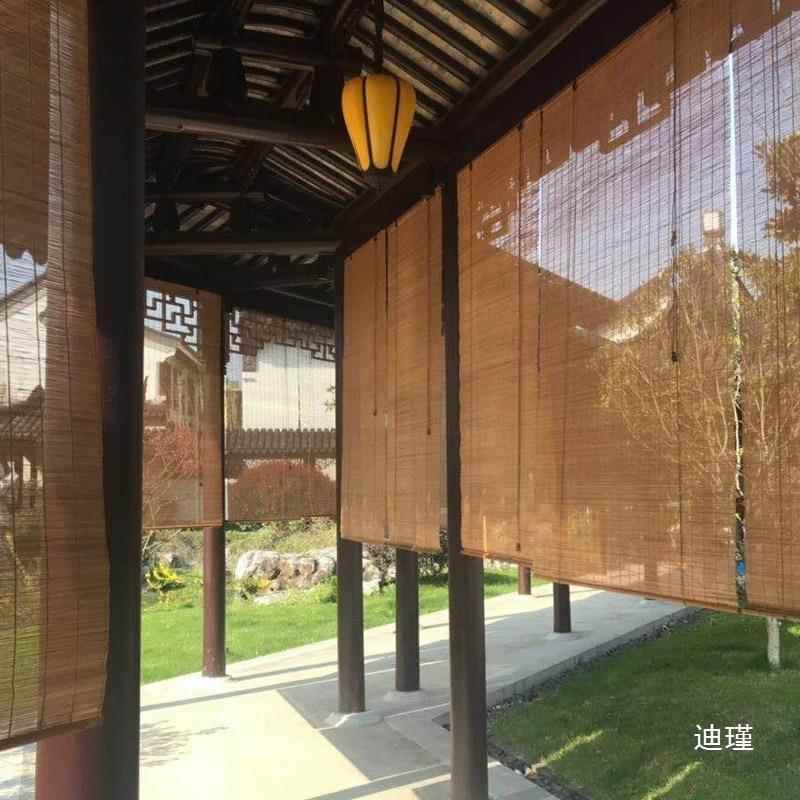 阳光房帘晒卡免albb9088升降遮阳窗帘餐厅帘装民宿墙面饰打防隔断