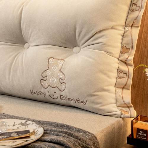 床头靠垫丝宿舍人可大拆洗床上靠垫护腰靠垫靠背双软包榻榻米绒抱