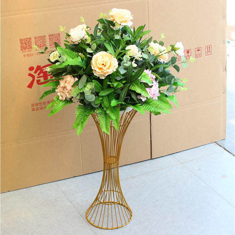 洋新款橱窗台布置引婚庆路花艺花波斯盆花牡丹花舞台商场叶t花艺