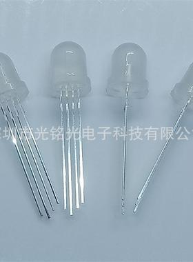 F/88mmG色GMG-8MMRB四脚雾状共阳LED发光二极管雾状直插灯R珠颜支