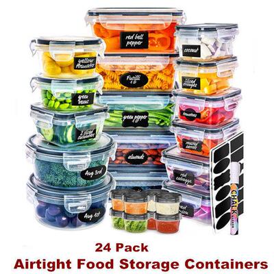 Plastic Food Storage Containers Meal Prep Lunch Storage