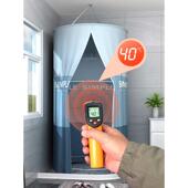 浴室浴帘防水布卫生间洗澡帐浴罩浴帐冬天家用保温罩保暖浴照加厚