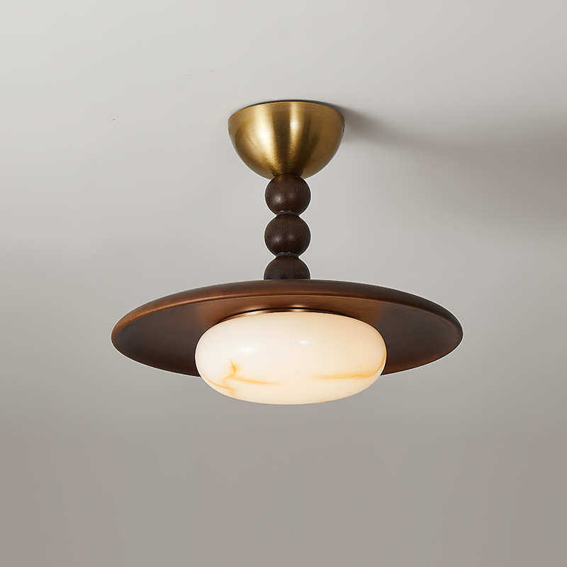 法式复古风卧室灯中古主卧灯阳台灯半吊吸顶灯儿童护眼书房装饰灯,家装灯饰光源,智能吸顶灯,淘宝优惠券,粉丝福利购,淘宝优惠卷