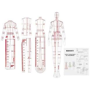 Sewing Mannequin Pcs Measuring Ruler Clothing Template