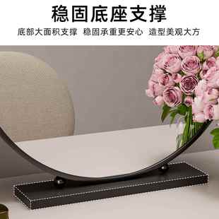 乔缇娜化妆妆镜台278学生宿舍桌卧室梳式 台面智能高清网红补光圆