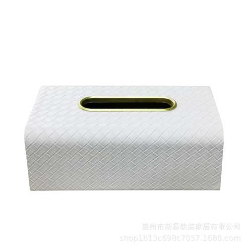 现代简约高端皮革皮质创意纸巾盒收纳摆件桌面茶几家居酒店样板间