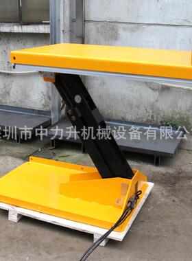 750kg倾斜式电动升降平台侧翻剪式升降机倾倒台面翻转液压升降台
