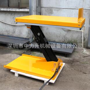 750kg倾斜式 升降机倾倒台面翻转液压升降台 电动升降平台侧翻剪式