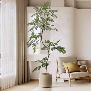 蓝花楹仿真树绿植大型盆栽客厅高端轻奢仿生植物室内落地装饰摆件