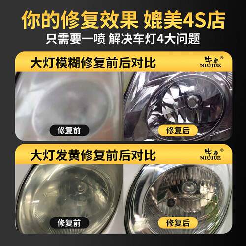 客神灯还原翻新修覆液工具套装抛光车灯画划NJ-32痕发黄速厅亮灯