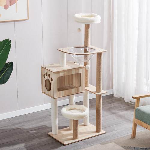 外物贸宠物用品猫猫爬猫窝猫抓板猫树猫咪用品宠玩具太空架舱