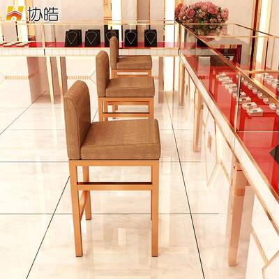 不FIF钢锈子靠背脚吧凳眼镜收柜台高前台