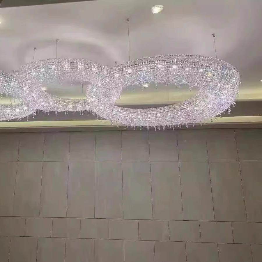 轻奢客厅埃及进口水晶餐厅后现代吧台别墅餐厅岛台装饰创意吊灯具
