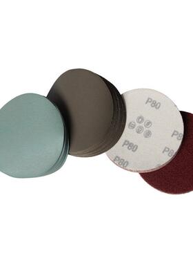 7寸植绒片砂纸背绒植抛绒光打磨片圆形耐磨ETQ砂纸片碳化硅砂抛光