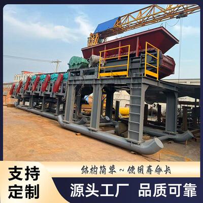 1500-10米泥石分离机 黏泥黏土筛分设备 俄罗斯泥石分离机 滚轴筛