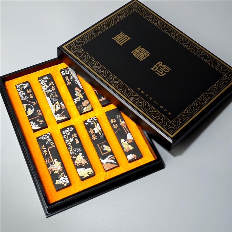 正品匠心新厂徽墨玄之斋墨青云路套装墨条锭墨块按墨胡开文古法制
