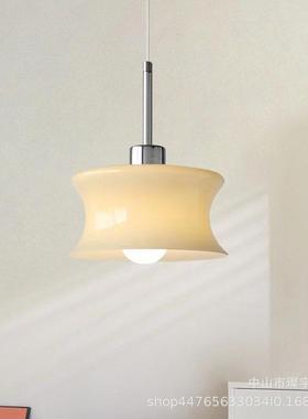 跨境直供法式复古中古风玻璃吊灯飘窗单头阳台后现代卧室床头灯具