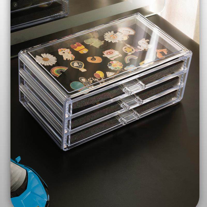 徽章收纳盒透明防尘奖章勋章胸针展示框首饰收纳整理盒子奖牌,收纳整理,首饰盒,淘宝优惠券,粉丝福利购,淘宝优惠卷