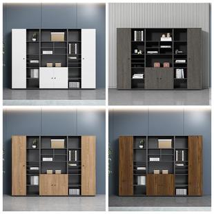 办公室家DOJ具质木文件柜示壁柜资料柜景储物柜靠墙书柜展柜子背