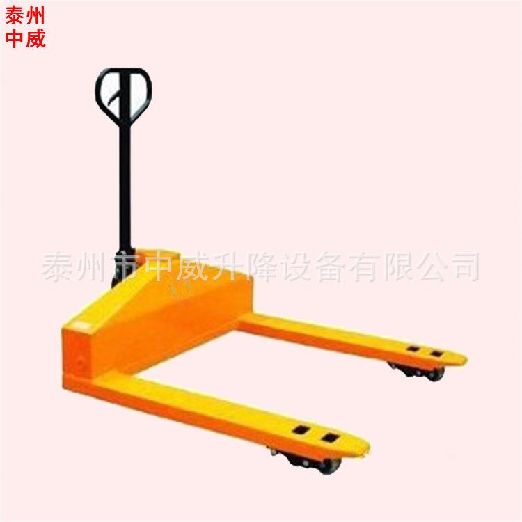 加宽型5吨液压叉车两叉止1.2米宽腿式手动液压搬运车托盘铲车