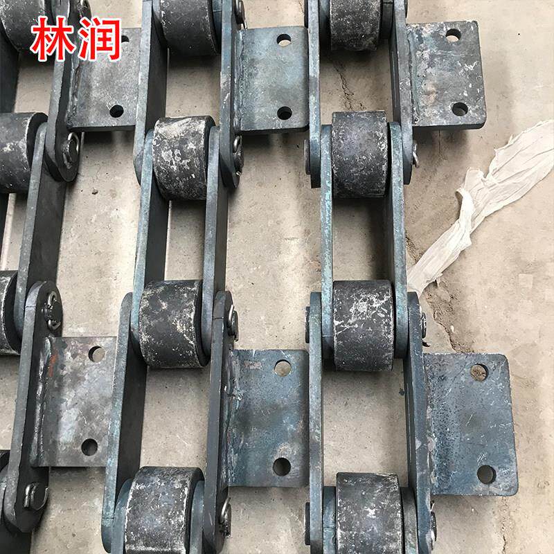 碳钢大节距工业链条不锈钢双节距大滚子输送链条重型弯板传送链条