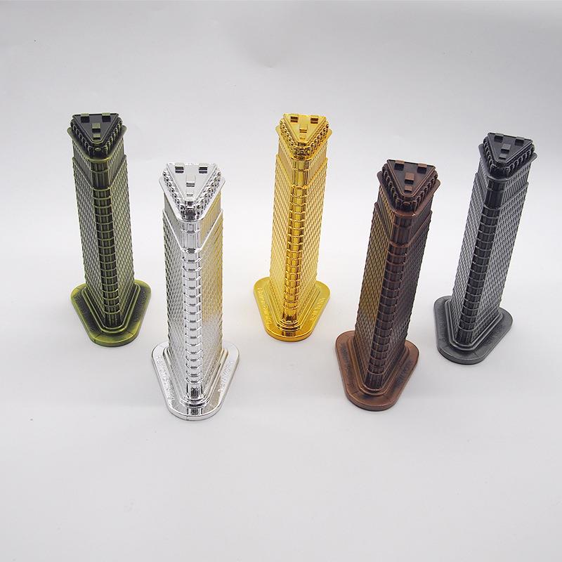 熨斗大厦摆件锌合金工艺品复古装饰摆件创意礼品摄影道具模型