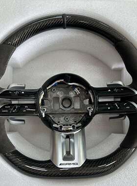 奔驰升级C级C200C260C300C180C43C63代AMG改装碳纤维方向盘