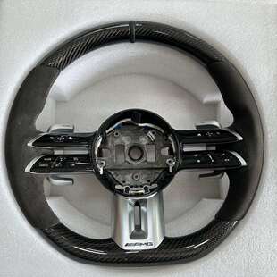 奔驰升级C级C200C260C300C180C43C63代AMG改装 碳纤维方向盘