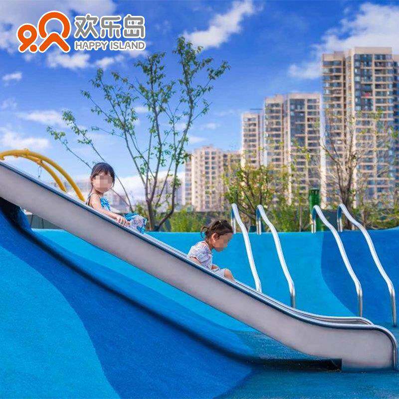 小区微地形钻洞山坡组合无动力游乐设备儿童乐园不锈钢滑梯攀爬