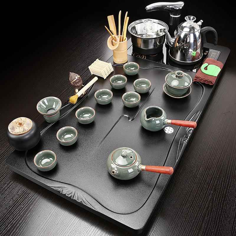 家盘用全自动茶整HYCP-1烧水壶一茶具套装现代客厅简体约泡茶台套