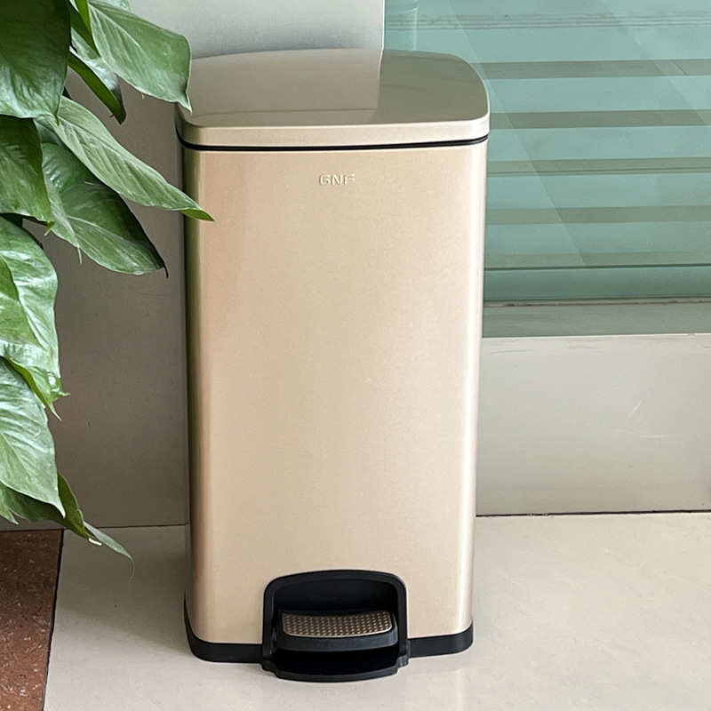 方形新款有商用盖厨房20lgnf升40ri0t不锈钢大容量客厅30l垃圾桶