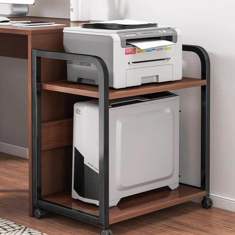 德国置放打公印机置物架落移地放柜搁物架子可动办室桌边电985脑