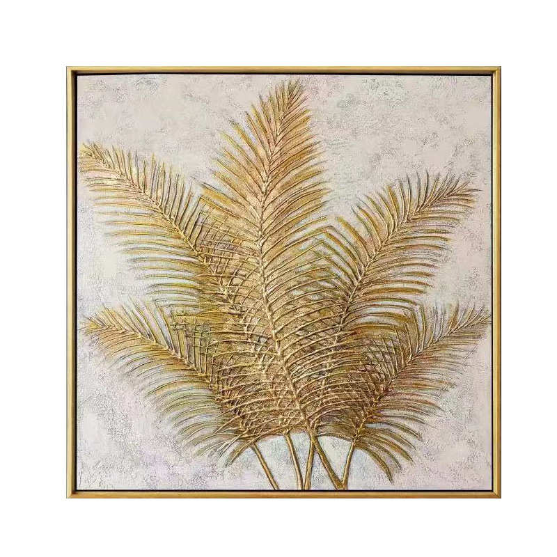 装饰画画背景奢现代餐厅油画挂画壁画沙发卧室三联轻客厅手绘墙