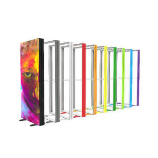 定制展会便捷式灯箱发光背景架快幕秀软膜站台卡布立式广告牌灯箱