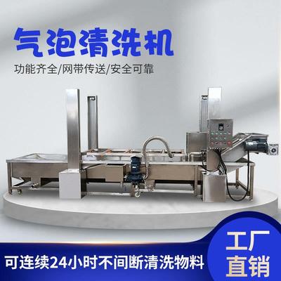 气泡式蔬菜清洗机厂家直供304不锈钢清洗设备成套设备果蔬