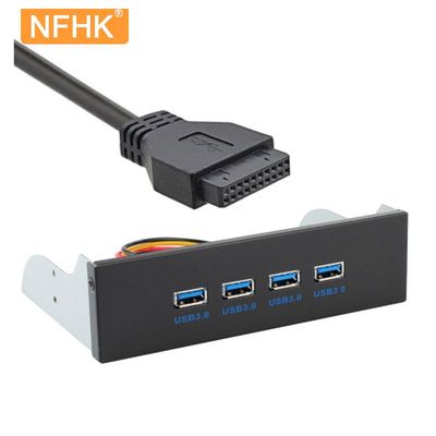 NFHK 20pin光驱位USB 3.1主板前置面板USB-C USB3.0四口扩展器