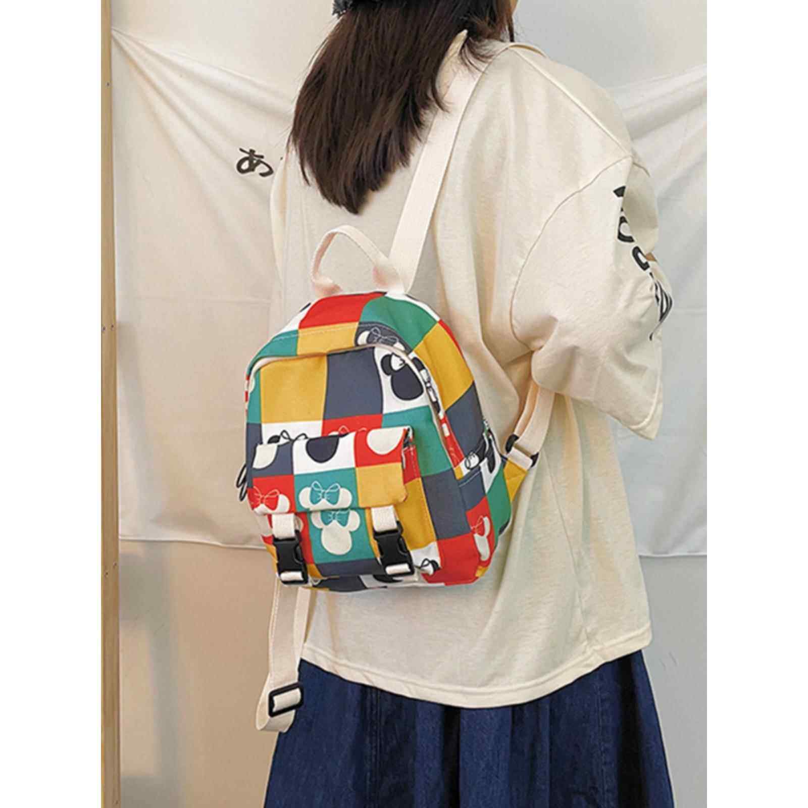 儿童书包女孩幼儿园双肩包帆布男孩宝宝小学生外出游可爱背包新款