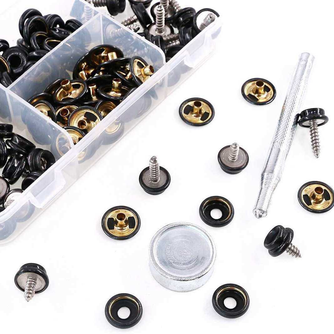 厂家供应 黑色螺丝四合扣 童车软垫螺丝固定扣盒装 游艇公母扣,纺织面料/辅料/配套,其他纺织辅料,淘宝优惠券,粉丝福利购,淘宝优惠卷