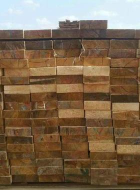 厂家板多规格原木木条木建筑工程方跳手架垫方木82157松条实木椴木