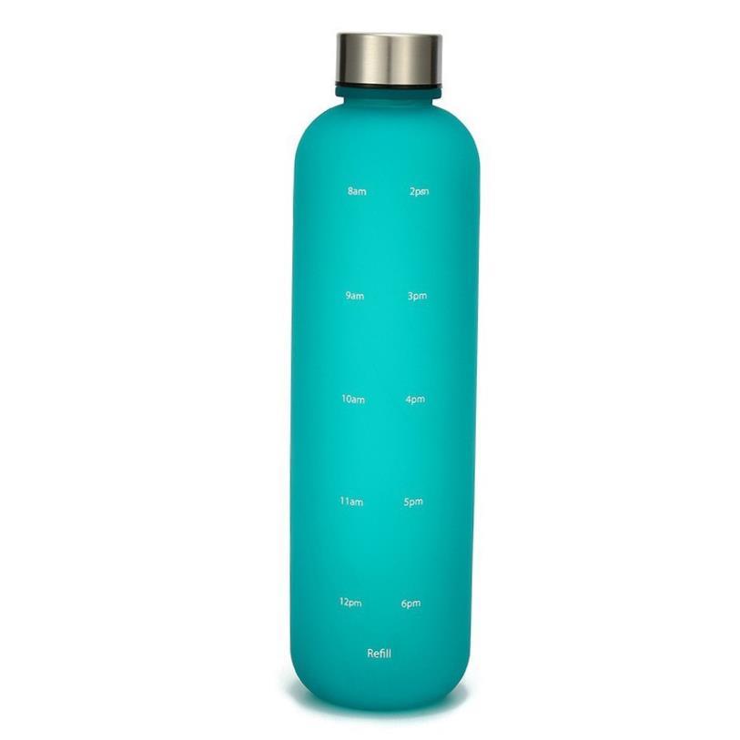 1L Water Bottle With Time Marker 32 OZ Motivational Reusable - 实物图